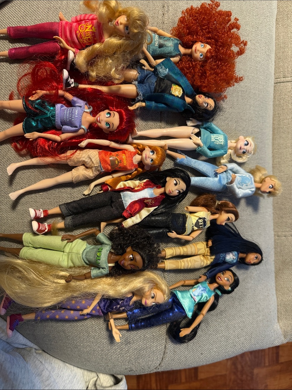 Disney Assorted Fashion Dolls - Red, Blonde, Black, Brown, Auburn, Green, Blue
